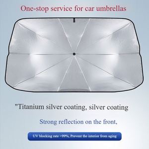 Hot Selling Custom Logo Foldable Car Windshield <b>Umbrella</b> UV Protection Sunshade <b>Umbrella</b> Car Window Sunshade - Product Image 3