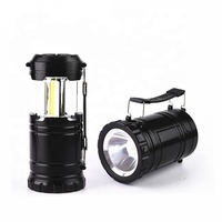 Lampe de Camping Extérieur Pop-up Pliable de Qualité Supérieure, Type AA ABS 3*COB avec Torche de Poche Intégrée