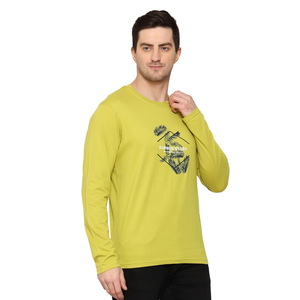 Camiseta Casual de Punto Estampada para Hombre, Talla Grande, Corte Ajustado, Diseño Personalizado, Cuello Redondo, Manga Larga, Transpirable y de Secado Rápido - Product Image 6