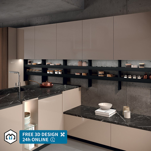 George Group Moderno Lussuoso Personalizzato Multifunzionale Lavello in Acrilico con Rubinetto e Cerniera, Unità Cucina Autoportante per Casa e <span class=keywords><strong>Isola</strong></span> - Product Image 4