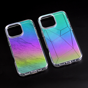 Stylish New laser công nghệ Glossy Thiết kế điện thoại di động trường hợp đối với <span class=keywords><strong>iPhone</strong></span> 17 14 Pro Max tùy chỉnh Holographic bảo vệ máy ảnh bảo vệ - Product Image 2
