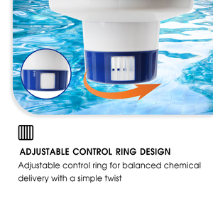 Dispensador de Cloro Flotante para Piscinas Grandes <span class=keywords><strong>y</strong></span> Pequeñas, <span class=keywords><strong>y</strong></span> Jacuzzis/Spas - Product Image 6