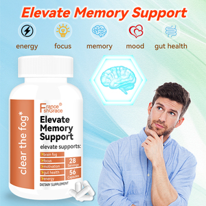 Suplemento personalizado Elevate Memory Support para mejorar la memoria y la concentración, cápsulas Elevate Memory Support para el cuidado de la salud para adultos - Product Image 6