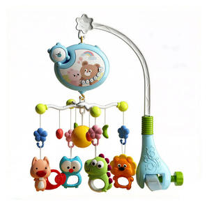 Móvil Musical Giratorio con Dijes <span class=keywords><strong>de</strong></span> Animales, Decoración Colgante para <span class=keywords><strong>Cuna</strong></span> con Melodía y Luces, Juguete con Soporte <span class=keywords><strong>de</strong></span> Abrazadera Ajustable - Product Image 1