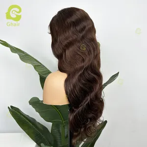 Ghair #6 2x6 TP Wig 24'' Body Wave 180% glueless 18 inch wig small knots invisible units pre plucked thin lace wigs 180% density