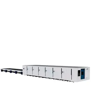 ماكينة تقطيع المعادن بألياف الليزر ورقائق المعادن 10000 واط إلى 20,000 واط، منصة تبادلي مزدوجة CNC عالية القوة Tihi 12025E