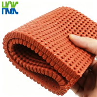 Feuille de mousse de silicone perforée haute élasticité, épaisseur et couleur personnalisables