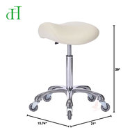 Tabouret ergonomique moderne en forme de selle, pivotant, avec réglage en hauteur, design en forme de cheval, pour bureau et réception