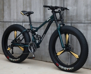 3 Spoke One Piece Wheel Mountain - All-Terrain Bike for Adults Lightweight Wheel Shock-Absorbing Fork - Product Image 6