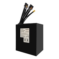 Paquete de Baterías de Litio AMORGE 20S10P 72V 40AH 400A con BMS Bluetooth ANT para Bicicleta Eléctrica
