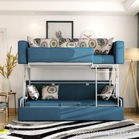 Estructura de Sofá Cama de Doble Capa para Sala de Estar, Muebles de Sofá para Apartamento, Estructura de Hierro, Cama Plegable y Reversible, Cama Funcional