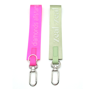Wholesale Never Lost <strong>Wristlet</strong> <strong>Keychain</strong> Custom Woven Logo Jacquard <strong>Keychain</strong> for Car Motorcycle - Product Image 4