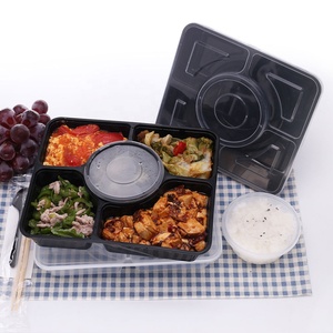 4 5 6 Compartment Storage Food Fruit Storage Container <strong>Plastic</strong> <strong>Boxes</strong> for Food Packing for Meal Bento Restaurant - Product Image 3