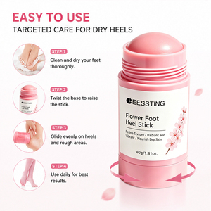 Bálsamo Humectante Portátil para el Cuidado de los Pies con Aroma Floral, Exfoliante y Nutritivo, Repara Talones Agrietados, ODM/OEM - Product Image 5