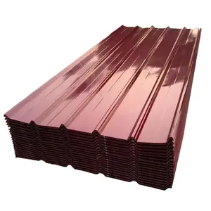 ASTM 0.14-0.2MM Color Coat Aluminium Zinc 18 Gauge 24 Gauge Corrugated Galvanized Sheet PPGi Zinc Iron Roofing Sheet