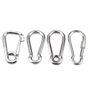 Stokta yüksek kalite DIN5299 paslanmaz çelik armut şeklinde toka göz M4 M5 M6 M8 ile göz karabina kanca ile 304316 - Product Image 4