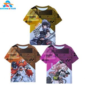 Camiseta de Cosplay de Anime con Estampado Digital 3D Zenless Zone Zero, Diferentes Estilos, Venta al Por Mayor, Novedad 2024 - Product Image 1