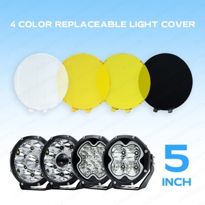 Ốp đèn sương mù LED 4x4 đa năng tùy chỉnh 3.5/4/5/7/9 inch màu đen trắng vàng, có logo - Product Image 4
