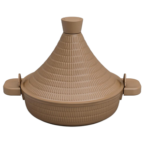 <span class=keywords><strong>Tajine</strong></span> en aluminium moulé sous pression antiadhésif avec couvercle, compatible <span class=keywords><strong>induction</strong></span>, pour cuisson à feu doux - Product Image 2