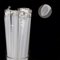 Pipette jetable en plastique pour boisson, jus, thé à bulles, pipette jetable à haute valeur faciale, vente en gros