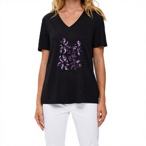 OEM Women's Premium Jersey Cotton <b>T</b>-<b>Shirt</b> Custom Brand Clothing Manufacturer Wholesale Casual Wear High Quality <b>T</b>-<b>Shirt</b> - Product Image 1