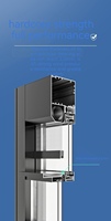 Ventana Corredera Automática Eléctrica T6 de Aleación de Aluminio, Horizontal, Insonorizada, Aislante Térmico y Resistente al Viento, para Exteriores, Hoteles y Salas de Estar