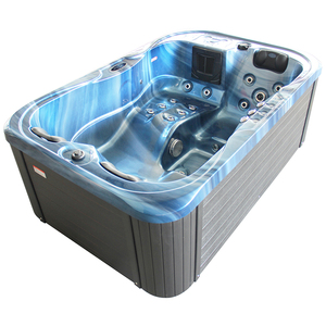 Bañera de masaje Bañera de hidromasaje de esquina de acrílico interior para 3 personas - Product Image 4