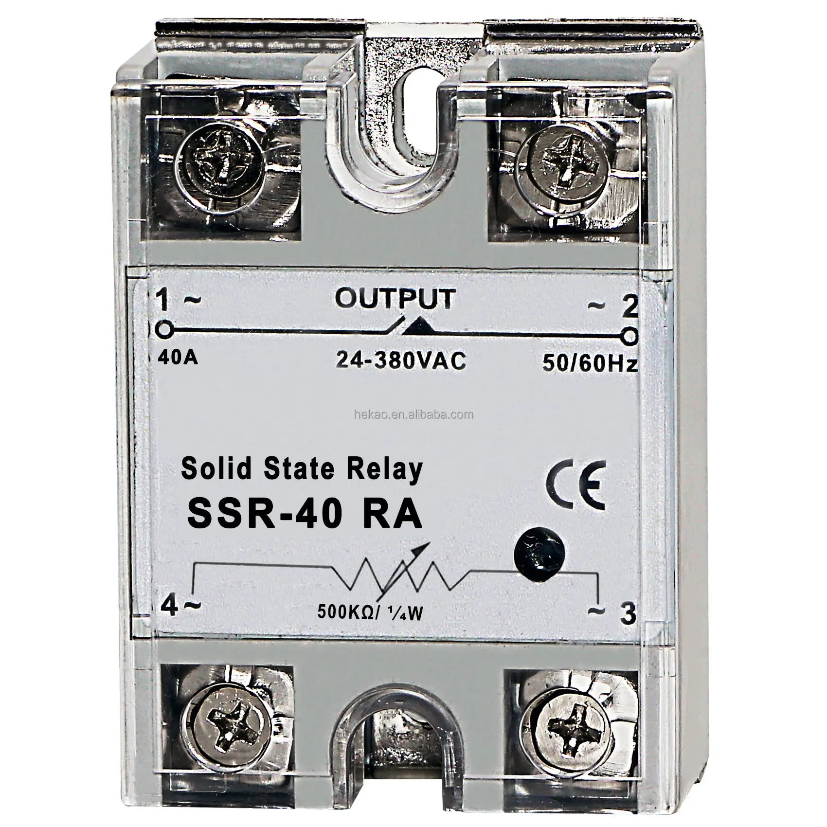 40A SSR Relay general purpose LED Protective Single phase voltage regulating solid state relay