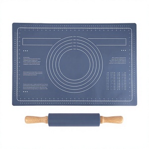 Tapete de Silicona para Repostería con Rodillo, Antiadherente, Ecológico, para Hacer Pasteles, Pan y Tartas - Product Image 4