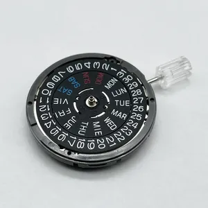 Movimiento Japonés NH36, Corona con Fecha en Inglés y Español a las 3.0/3.8 Horas, NH36A Fecha 3:00, Negro/Blanco, 4R36A, Reloj Ligero - Product Image 4