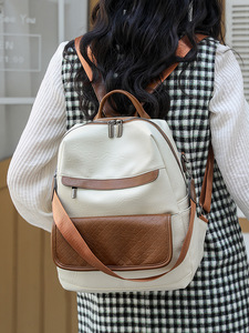 High Quality Women <b>Backpack</b> Purse Fashion Pu <b>Leather</b> <b>Large</b> Designer Travel Bag Ladies Shoulder Bags - Product Image 3