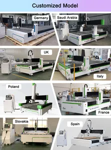 Đài Loan hệ thống 2030 1530 1325 ATC công cụ thay đổi ATC CNC Router 3D CNC gỗ khắc phay Máy cắt cho nội thất tủ