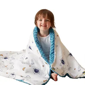 Custom 100% polyester rainbow blanket Neutral baby dots mink receiving blanket wholesale swaddle animal baby minky dot blanket