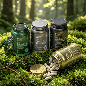 Waterproof <b>Moisture</b>-Proof Aluminum Bottle for Pharmaceutical Supplement Pill Storage Aluminum Containers for Capsule - Product Image 1