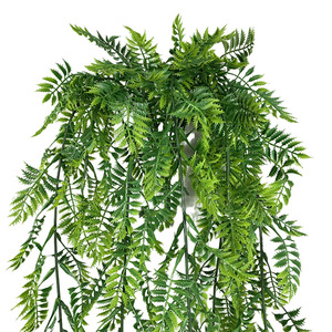 Fausse <span class=keywords><strong>feuille</strong></span> de <span class=keywords><strong>lierre</strong></span> en plastique, décoration d'extérieur, dorée et feu, fausse plante grimpante, suspension murale, cm - Product Image 3