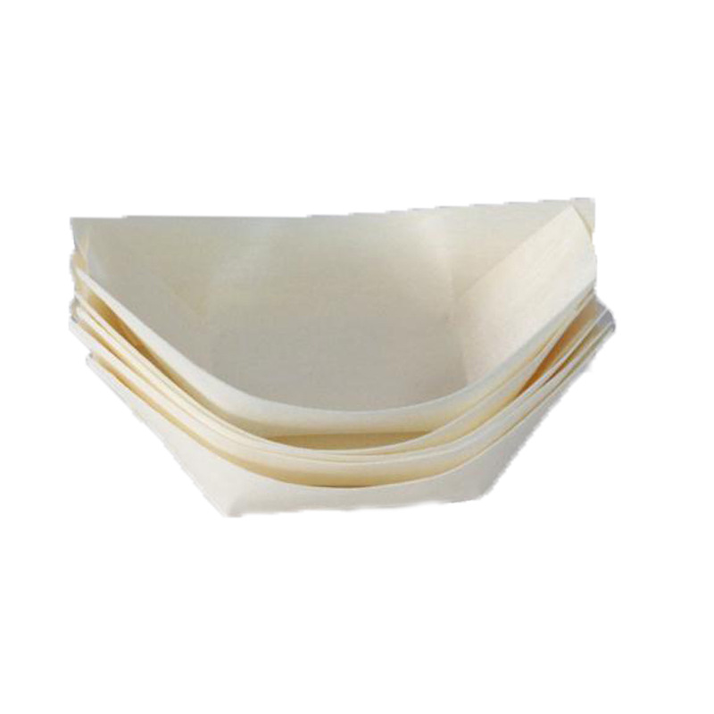 SQ11 оптовая продажа, одноразовая деревянная лодка для суши из сосны, шпон для японского ресторана, бумажная лодка в коробке, одноразовая бамбуковая лодка для суши