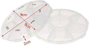 Customized Logo Clear PP Child-Resistant Multicolor Medicine Pill Organizer Travel Portable Weekly 7-Day Vitamin - Product Image 5