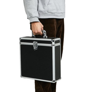 Boîtier <span class=keywords><strong>CD</strong></span> LP stockage <span class=keywords><strong>de</strong></span> disques vinyles mallette à outils en aluminium Boîte <span class=keywords><strong>de</strong></span> rangement <span class=keywords><strong>CD</strong></span> & LP - Product Image 4