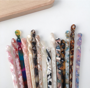 1 <span class=keywords><strong>épingle</strong></span> <span class=keywords><strong>à</strong></span> <span class=keywords><strong>cheveux</strong></span> en acétate Style japonais pour femmes, 17.6cm, rétro, coquille de tortue, longue et Simple - Product Image 5