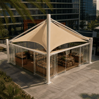 Tenda Estensibile Resistente ai Raggi UV con Stampa Logo Personalizzata per Cantieri Edili