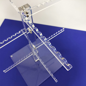<span class=keywords><strong>4</strong></span> Tiers Destacável Clear Acrílico Keychain <span class=keywords><strong>Display</strong></span> <span class=keywords><strong>Rack</strong></span> Perspex Chaveiros Titular Para Boutique Toy Shop - Product Image 6