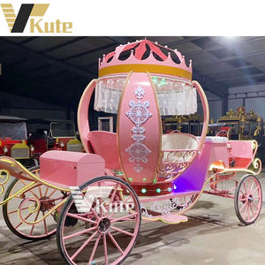 รถม้าชมวิวไฟฟ้ารูปฟักทอง สำหรับงานแต่งงานสุดโรแมนติก พร้อมไฟ LED เปลี่ยนสีได้ - Product Image 3