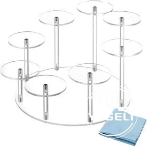 Soporte de exhibición de acrílico transparente personalizado para figuras de acción y joyas, venta al por mayor de fábrica china, impresión serigráfica, grosor personalizado - Product Image 4