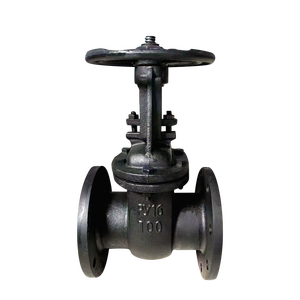 GOST-zertifiziertes manuelles Schiebe keils chieber ventil aus Gusseisen DN100 <span class=keywords><strong>PN16</strong></span> mit WCB mit Flansch nach russischem Standard für Wassersysteme - Product Image 3