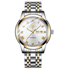 <span class=keywords><strong>FNGEEN</strong></span> 4002 reloj de cuarzo intrínsecamente para hombre, correa de acero inoxidable cómoda, calendario impermeable, pantalla de semana, reloj de negocios - Product Image 3