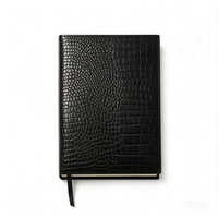 Carnet personnalisé A5 en cuir de crocodile, journal fait main, ligné, avec logo personnalisé, cadeaux d'affaires
