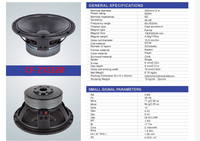 Haut-Parleur Audio Basse 12 Pouces Double Aimant de Haute Qualité 8 Ohms, Caisson de Basses Passif Coque Métallique Portable pour Concerts Usage Pro-Audio 600W