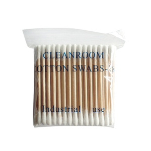 Bâtonnets de coton ronds à double extrémité sans poussière de 3 pouces pour le nettoyage électronique en salle blanche - Product Image 1