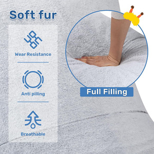 Custom Recliner Beanbag <b>Sofa</b> Extra Soft Fill For <b>Small</b> Apartments Bedrooms Balconies Tatami Mats - Product Image 4