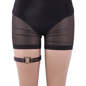 Women Pu Leather <b>Cat</b> Head Garter Belt Leg <b>Ring</b> With Adjustable Strap Street Style Accessory - Product Image 2